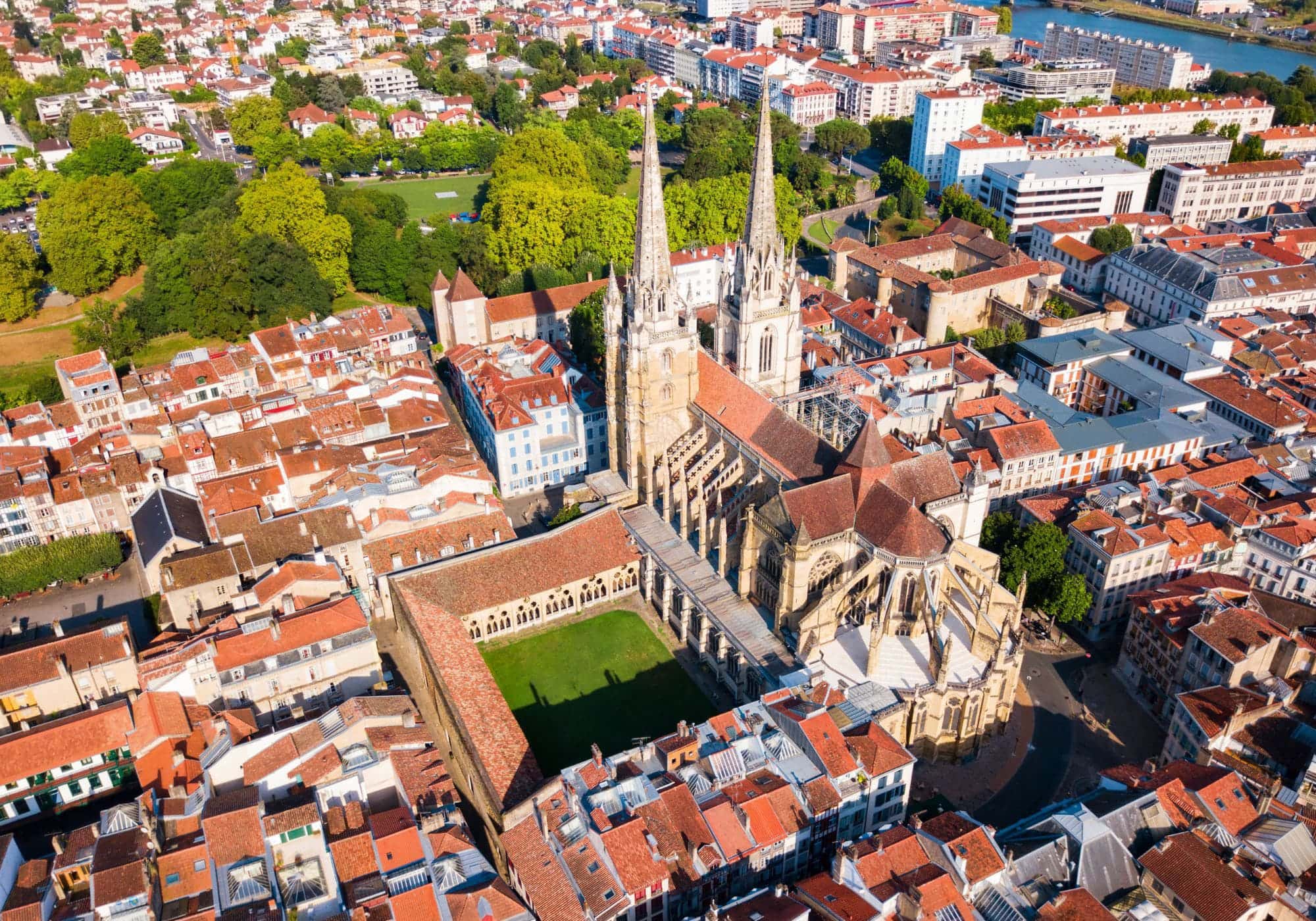 Bayonne Vue du Ciel